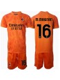 Billige AC Milan Mike Maignan #16 Keeper Bortedraktsett Barn 2024-25 Kortermet (+ Korte bukser)